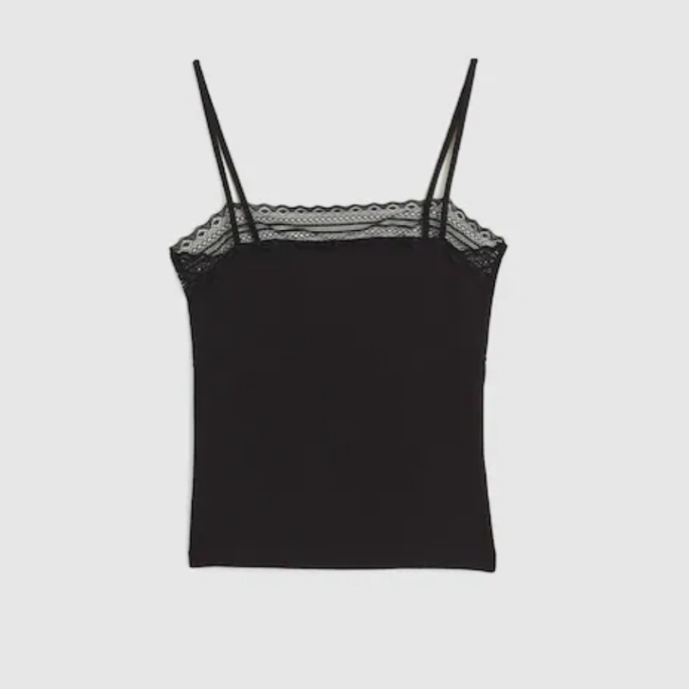 Madewell Lace-Trim Square-Neck Tank